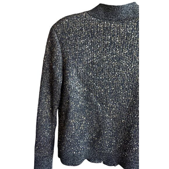 L’AGENCE Jinny Sequin Cardigan in Champagne Sequins – Size Small NWT - Picture 15 of 16